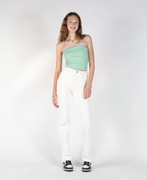 High Waist Straight Leg Jeans 2180 White (TALL) 