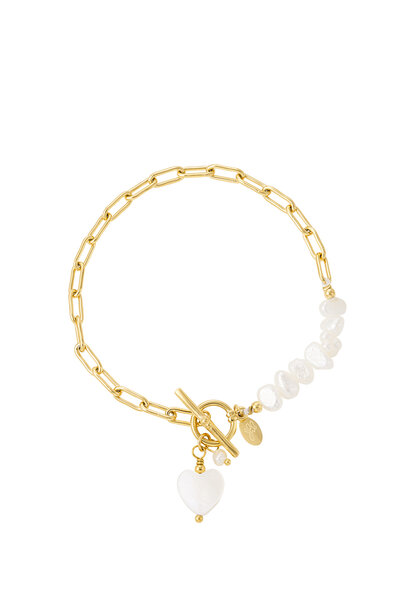 Pearl shells bracelet Gold