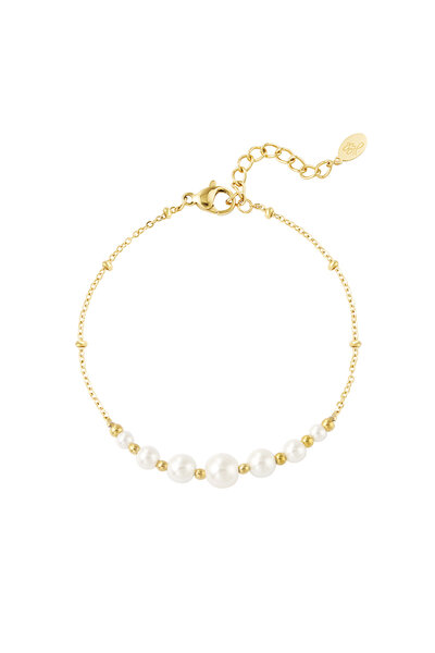 Bracelet Pearl party bracelet Gold