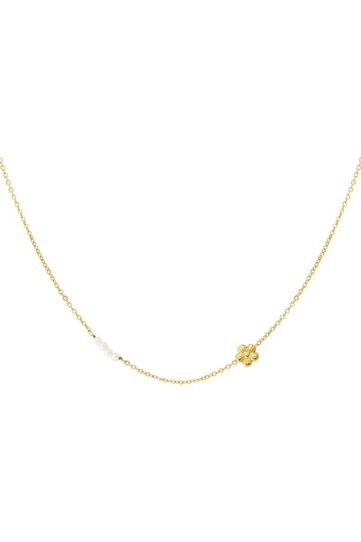 Necklace Flower pearls Gold