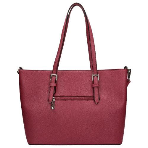 Flora en Co Saffiano Bag Bordeaux