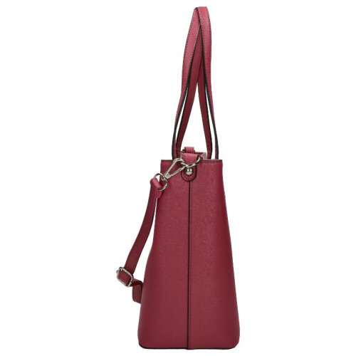 Flora en Co Saffiano Bag Bordeaux