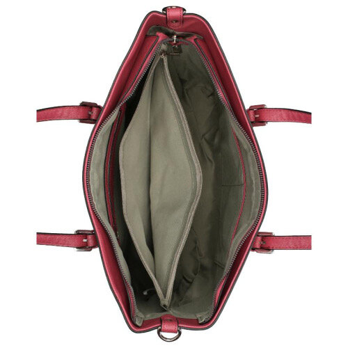 Flora en Co Saffiano Bag Bordeaux