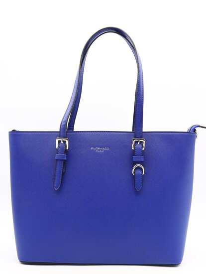 Flora en Co Saffiano Bag Cobalt Blue 