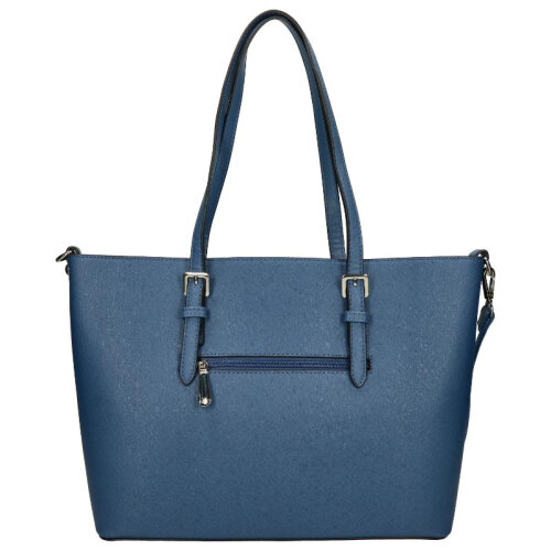 Flora en Co Saffiano Bag Denim Blue 