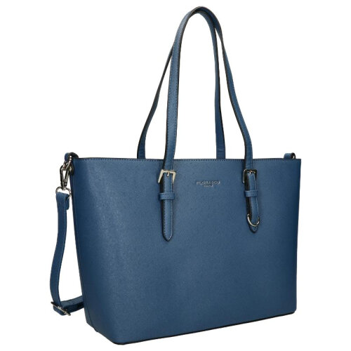 Flora en Co Saffiano Bag Denim Blue 