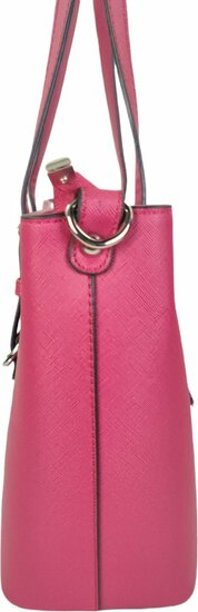 Flora en Co Saffiano Bag Fuchsia 