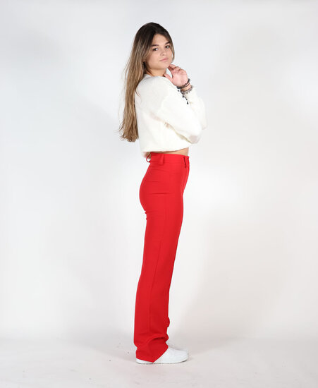 Sanne Stripe Pants Red  (TALL)