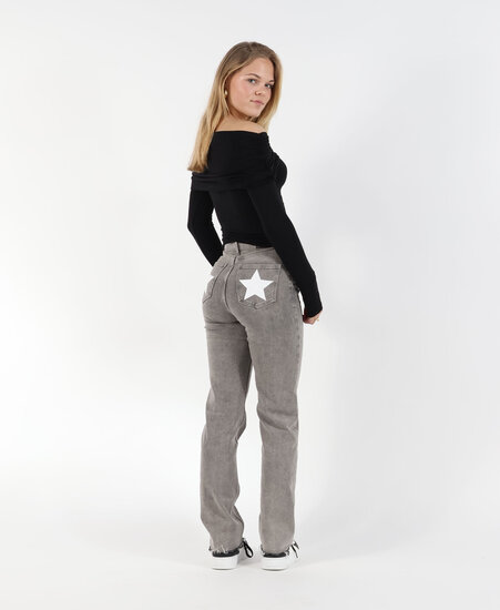 Stars Straight Leg Jeans 2219 Grey (REGULAR)