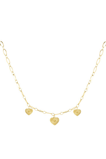 Necklace Triple Love Gold