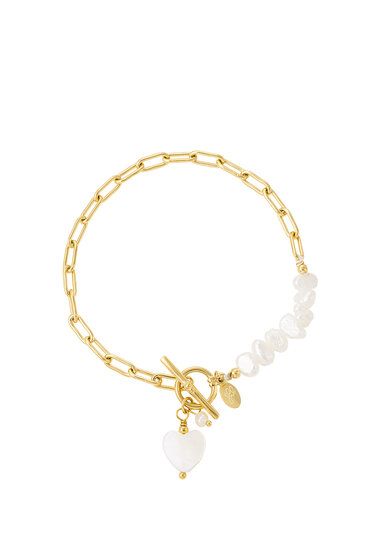 Pearl shells bracelet Gold