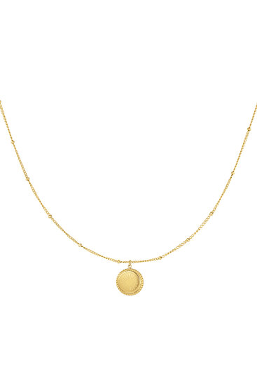Necklace Dots Coin Gold