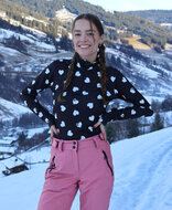 All over Hearts Pully Black