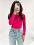 Leela Top Hotpink