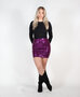 Las Vegas Sequin Skirt Purple