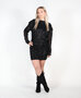 Statement Sequin Dress Black