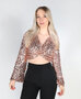 Knot Sequin Top Champagne