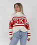 Ski Knit White/Red