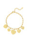 Bracelet with heart charms Gold
